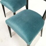 Pair of Italian high-backed chairs, 1950s