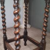 Side table with twisted legs