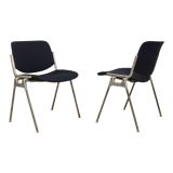 Pair of 2 vintage chairs DSC 106 by Giancarlo Piretti for Anonima Casteli 1965.Ref : Cat