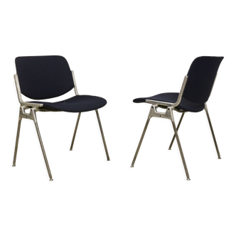 Pair of 2 vintage chairs DSC 106 by Giancarlo Piretti for Anonima Casteli 1965.Ref : Cat