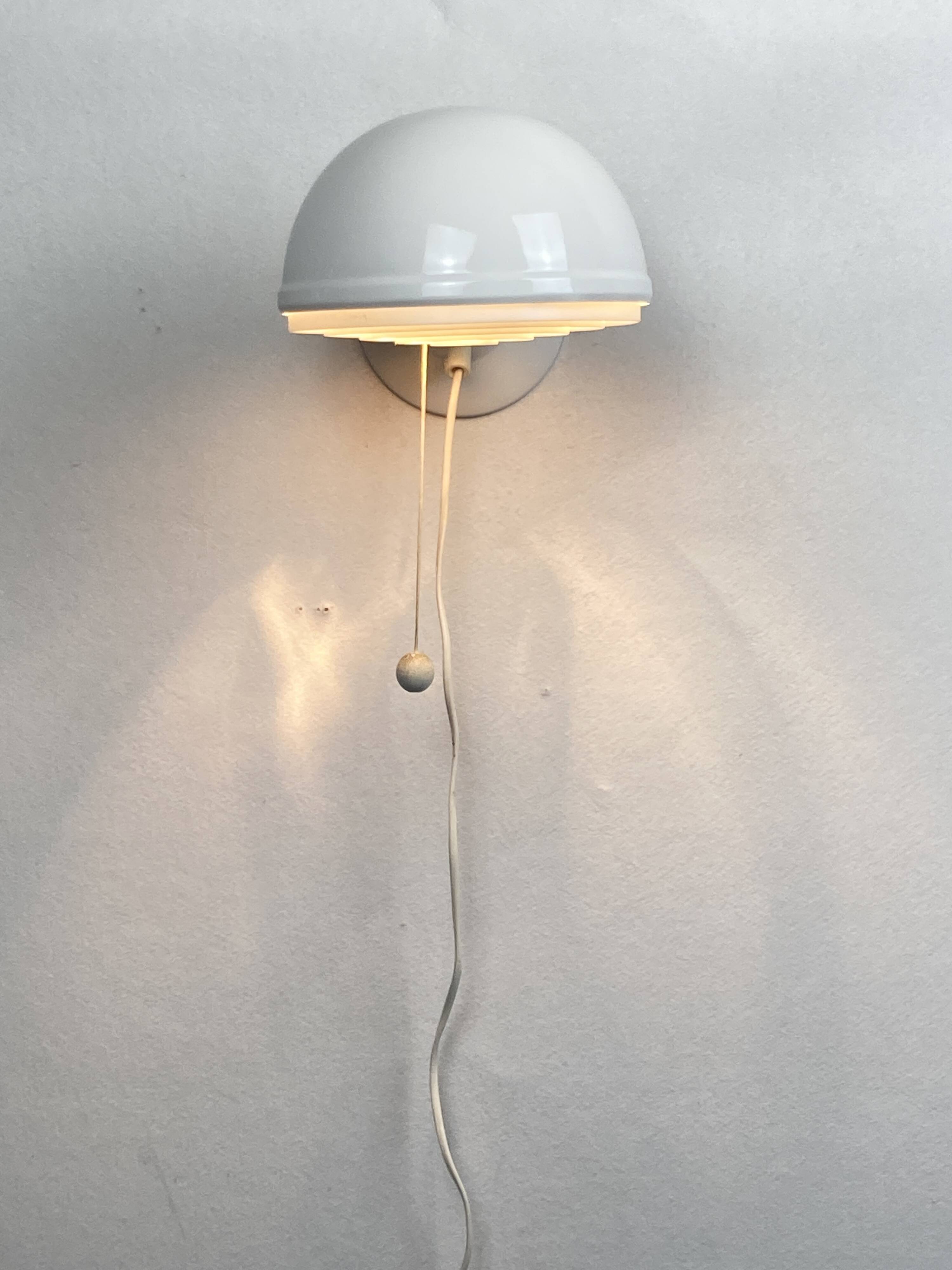 Pair Scandinavian wall sconces by Knud Christensen for ABO Randers, Denmark 1960s-1970s