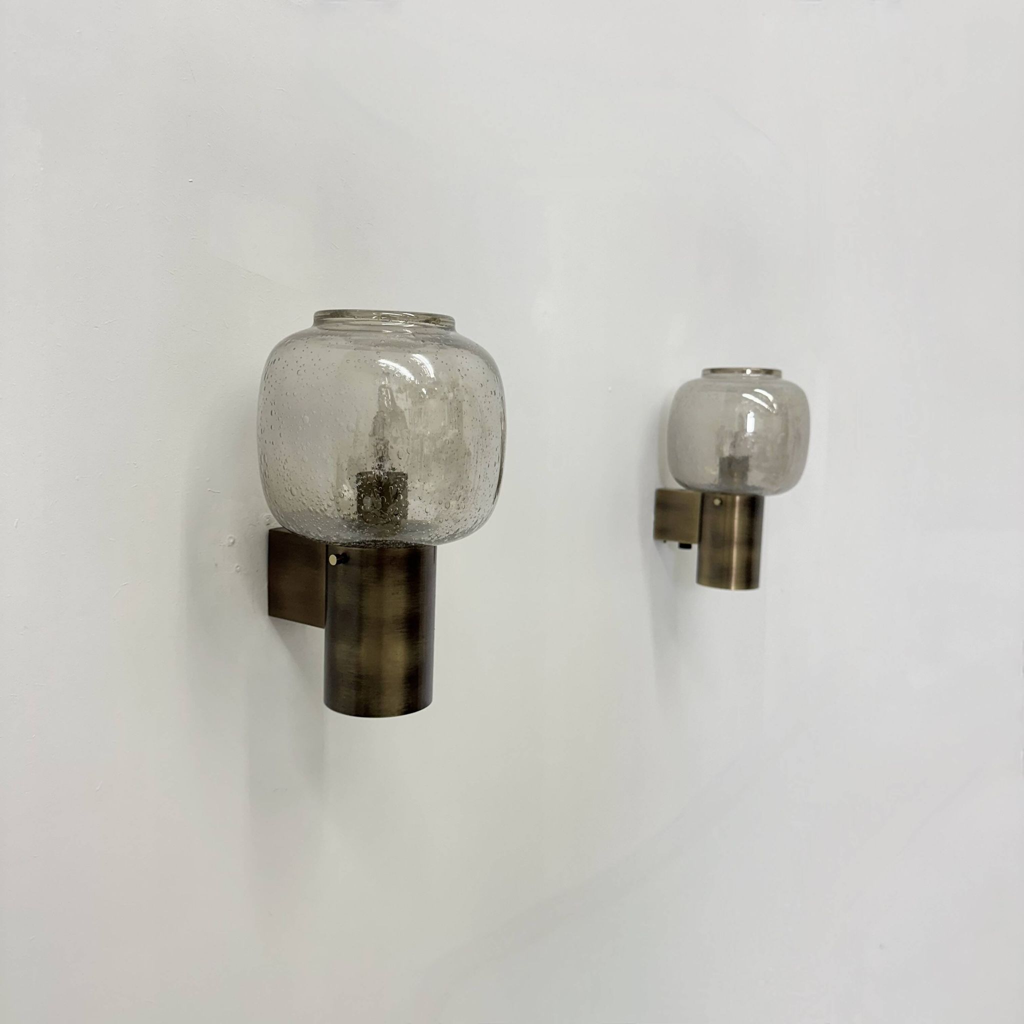 Limburg Glashutte wall lamps , 1970s