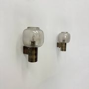 Limburg Glashutte wall lamps , 1970s