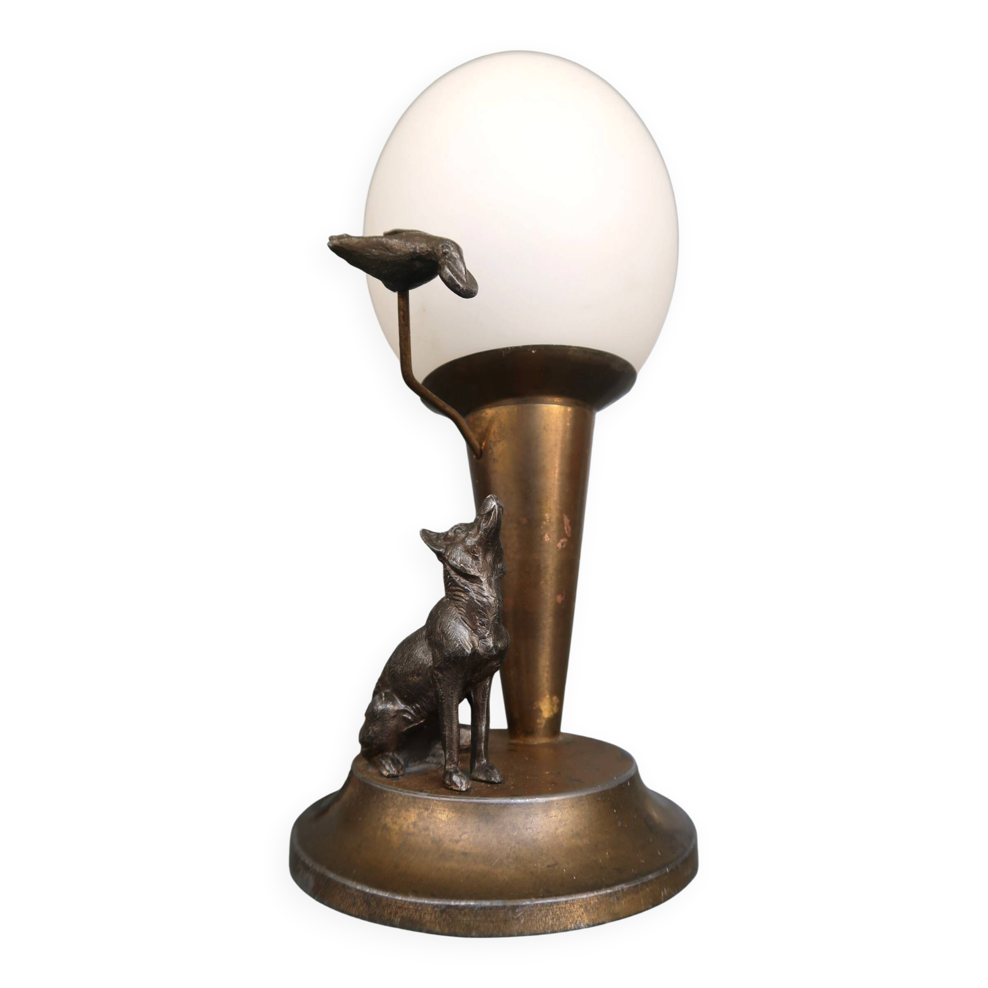 Lampe années 50 "le corbeau et le renard"