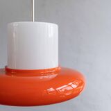 Vintage Czechoslovak Hanging Glass Lamp By Osvětlovací Sklo, 1970s