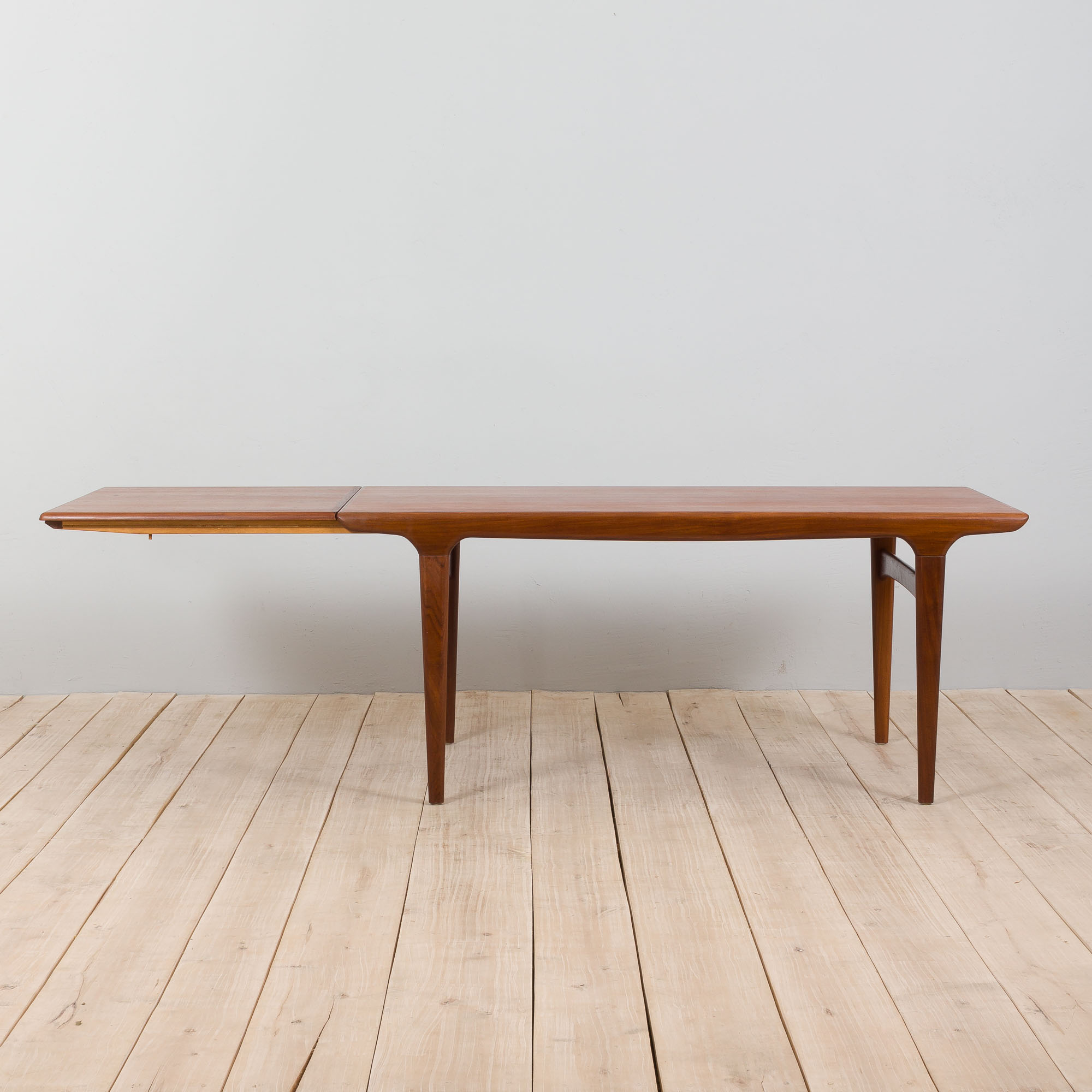 Teak Extendable Dining Table by Johannes Andersen for Uldum Møbelfabrik, Denmark, 1960s
