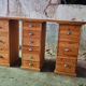 Solid wood desk in workshop/industrial style – very good condition