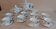 Coffee set in earthenware of Saint Amand décor Touraine eight cups