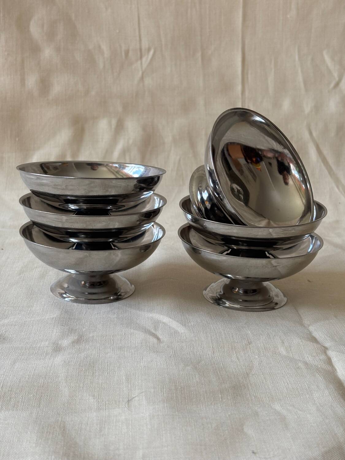 Vintage stainless steel cups