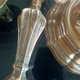 18th century chiseled bronze candlestick