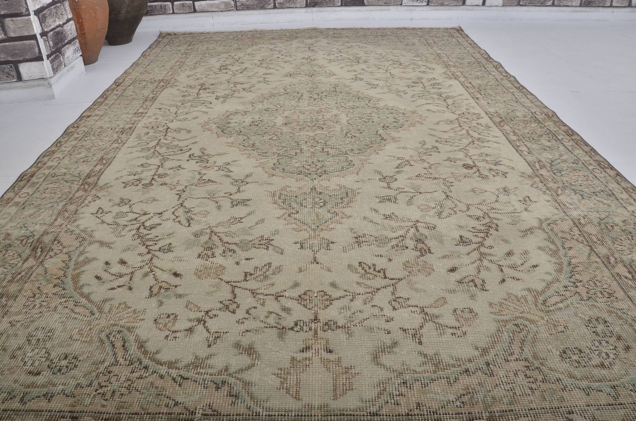 Tapis Oushak anatolien kurde sku 2227