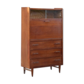 Vintage Secretary in Oak France 1950