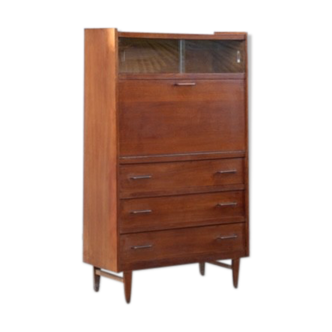 Vintage Secretary in Oak France 1950