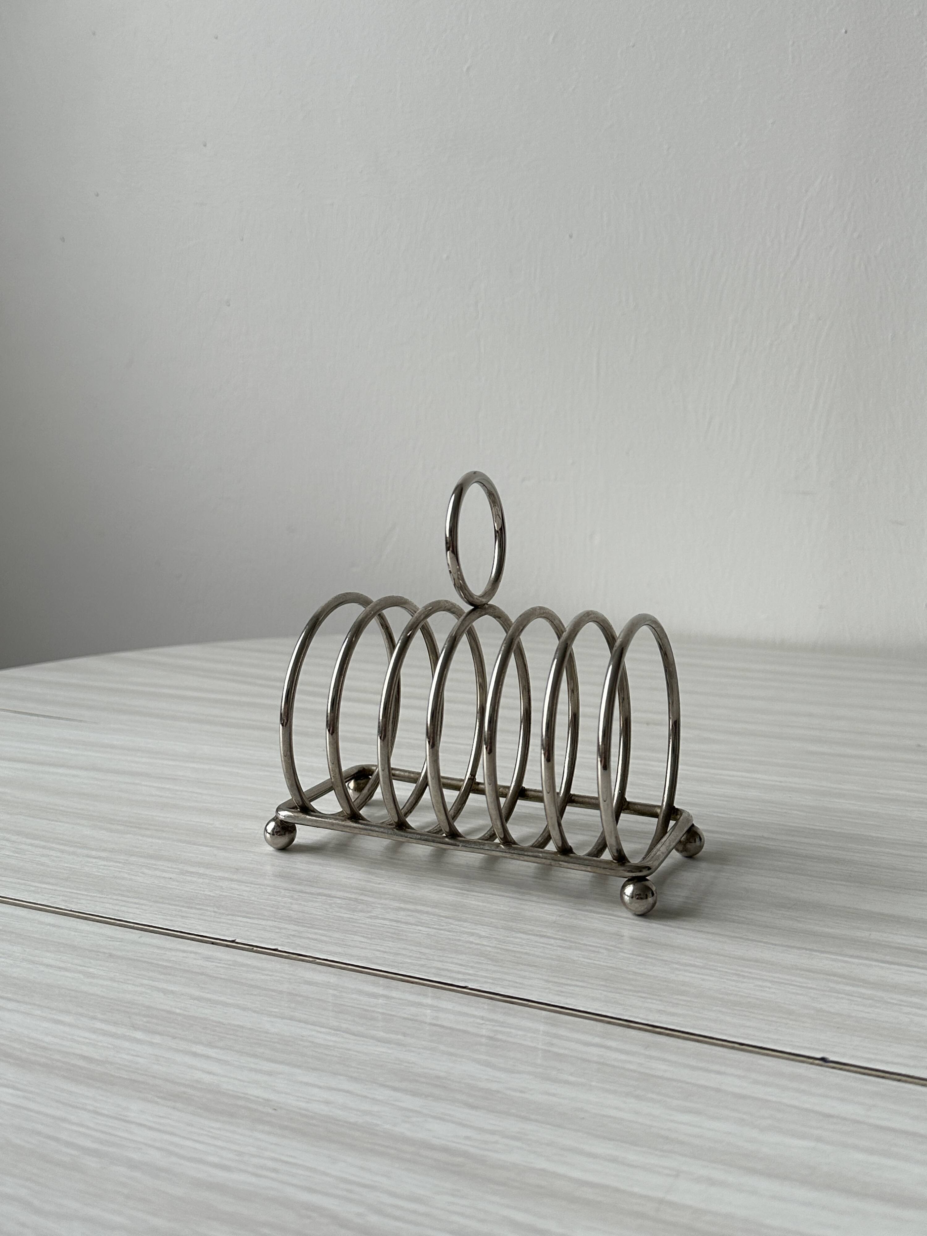 Old metal toast rack