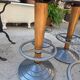 Suite de 4 tabourets de bar bistrot vintage 1970 Design München