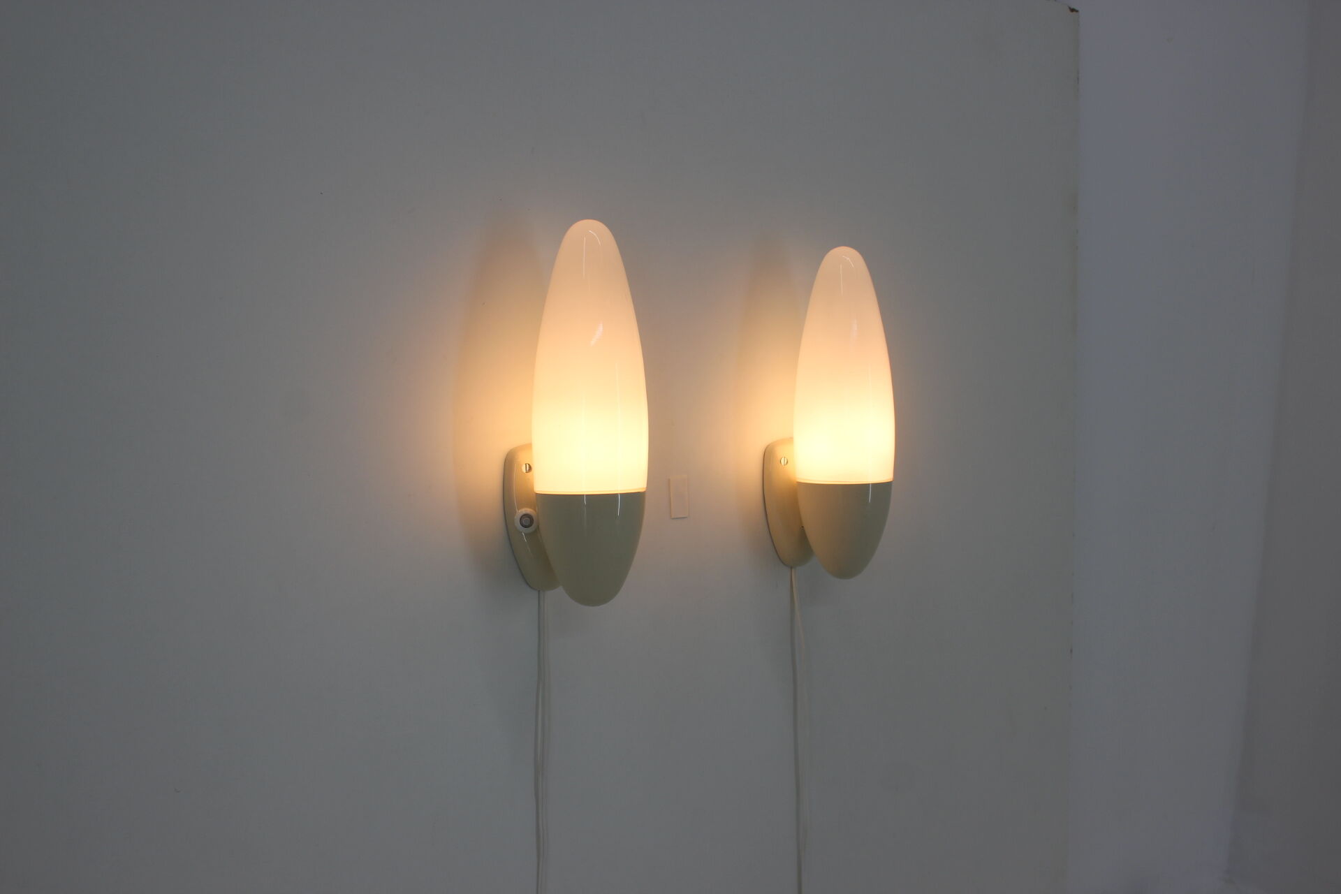 Set of two design wall lamps / rocket, 1970´s