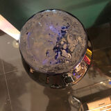 Vase bleu foncé