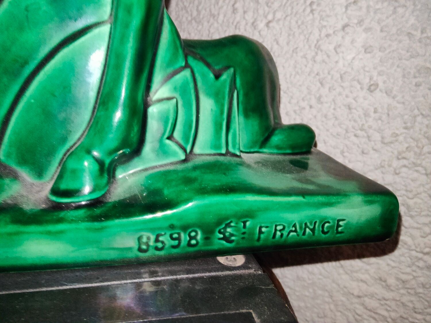 Family of antelopes Faience de Saint Clement sculpture by Charles Lemanceau