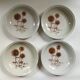 4 assiettes creuses Sarreguemines "Chardons"
