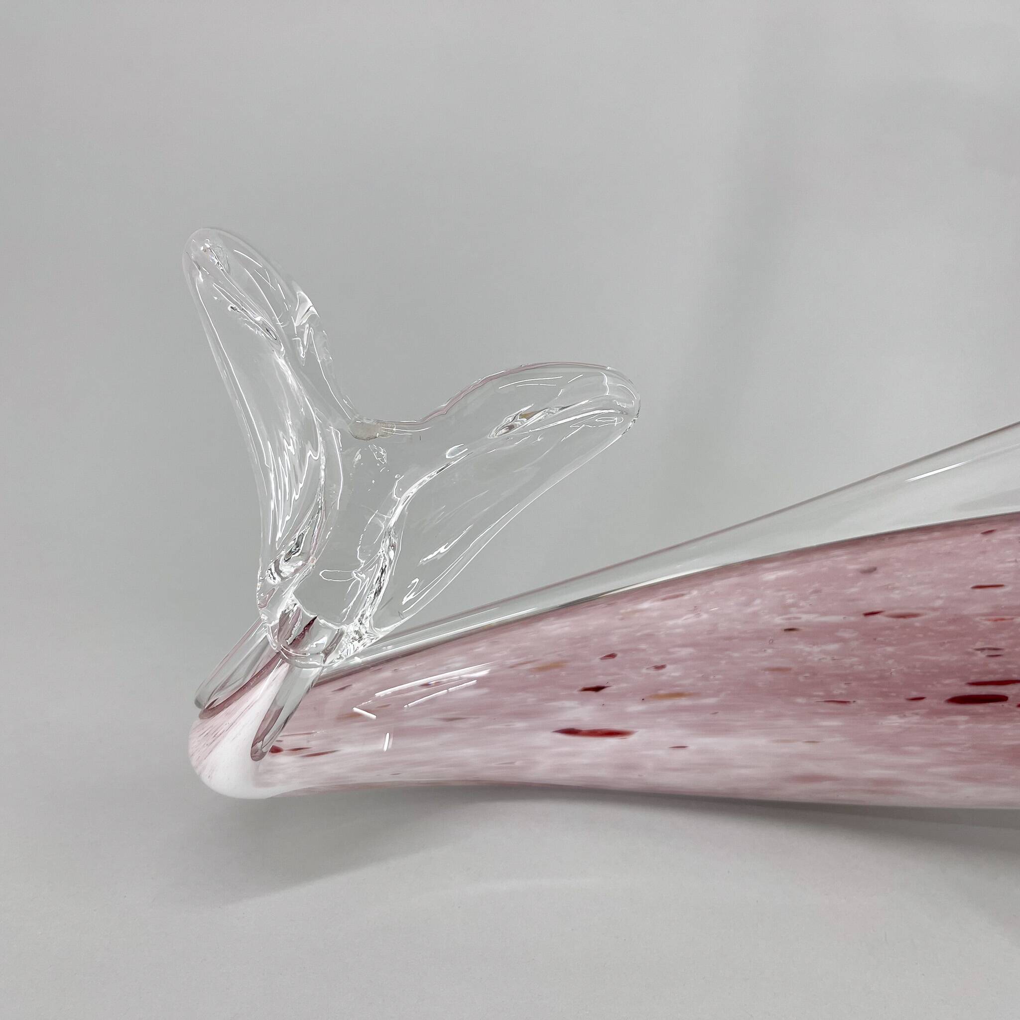 1970s Large Bohemian Glass Fish