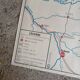 Vintage school map mdi FRANCE Corsica Massif Central