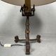 Antique Spanish brutalist table lamp – wrought iron