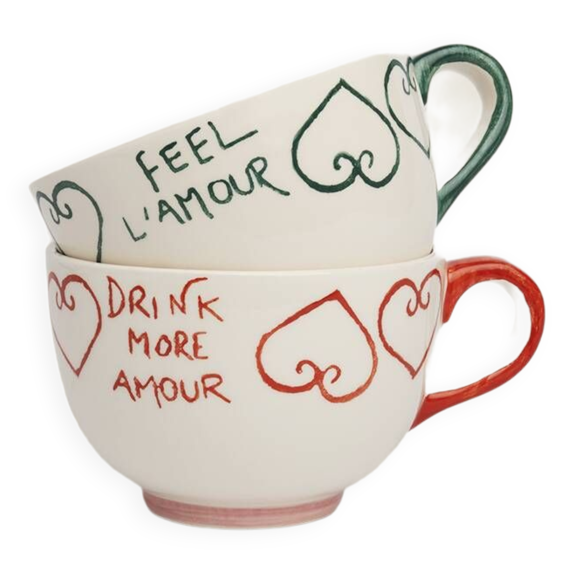 Set of 2 L'AMOUR Mugs