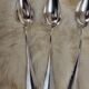 Set of 6 teaspoons in silver metal 18gr