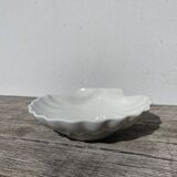White porcelain shell bowl