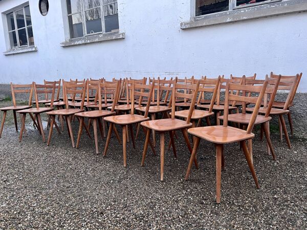 30 chaises bistrot anciennes de style scandinave