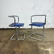 Vintage design tube frame dining chairs