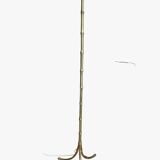 Gilt Bronze Floor Lamp Bamboo Model Baguès Style 1950-1970
