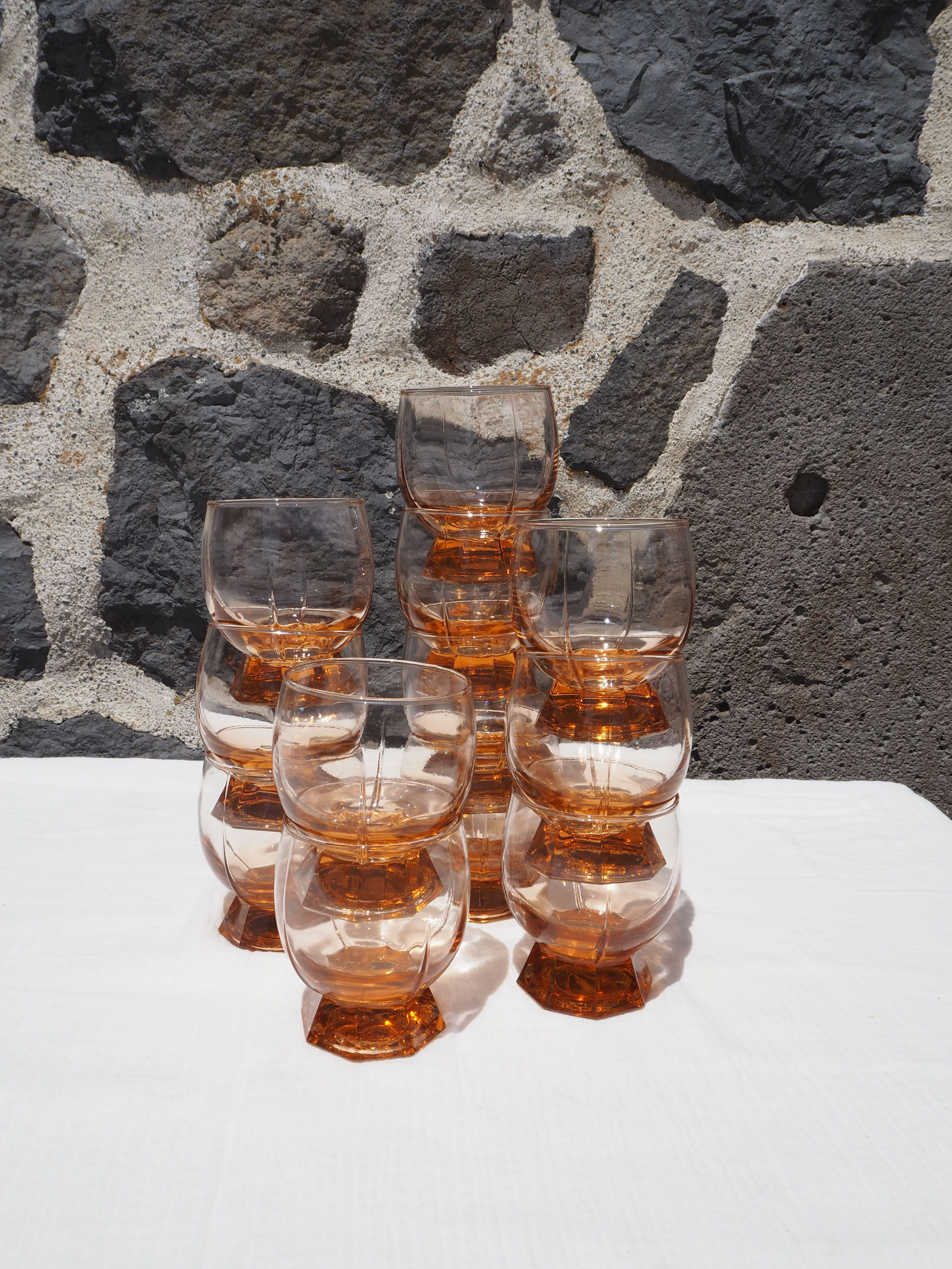 Set of 12 Rosaline glasses