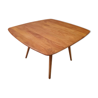 ERCOL folding dining table in solid elm