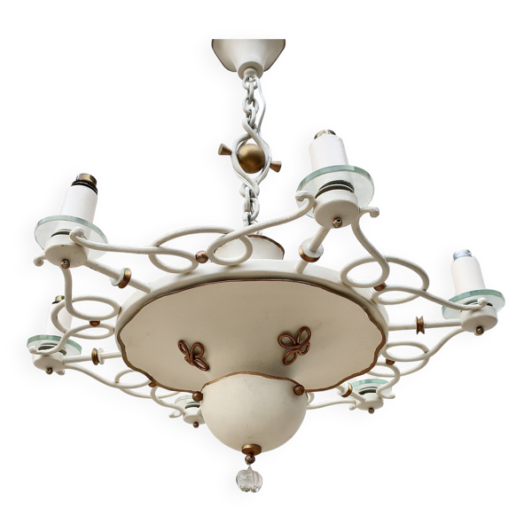 Lustre art déco 7 lumières années 1940