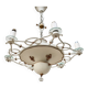 7-light art deco chandelier from the 1940s