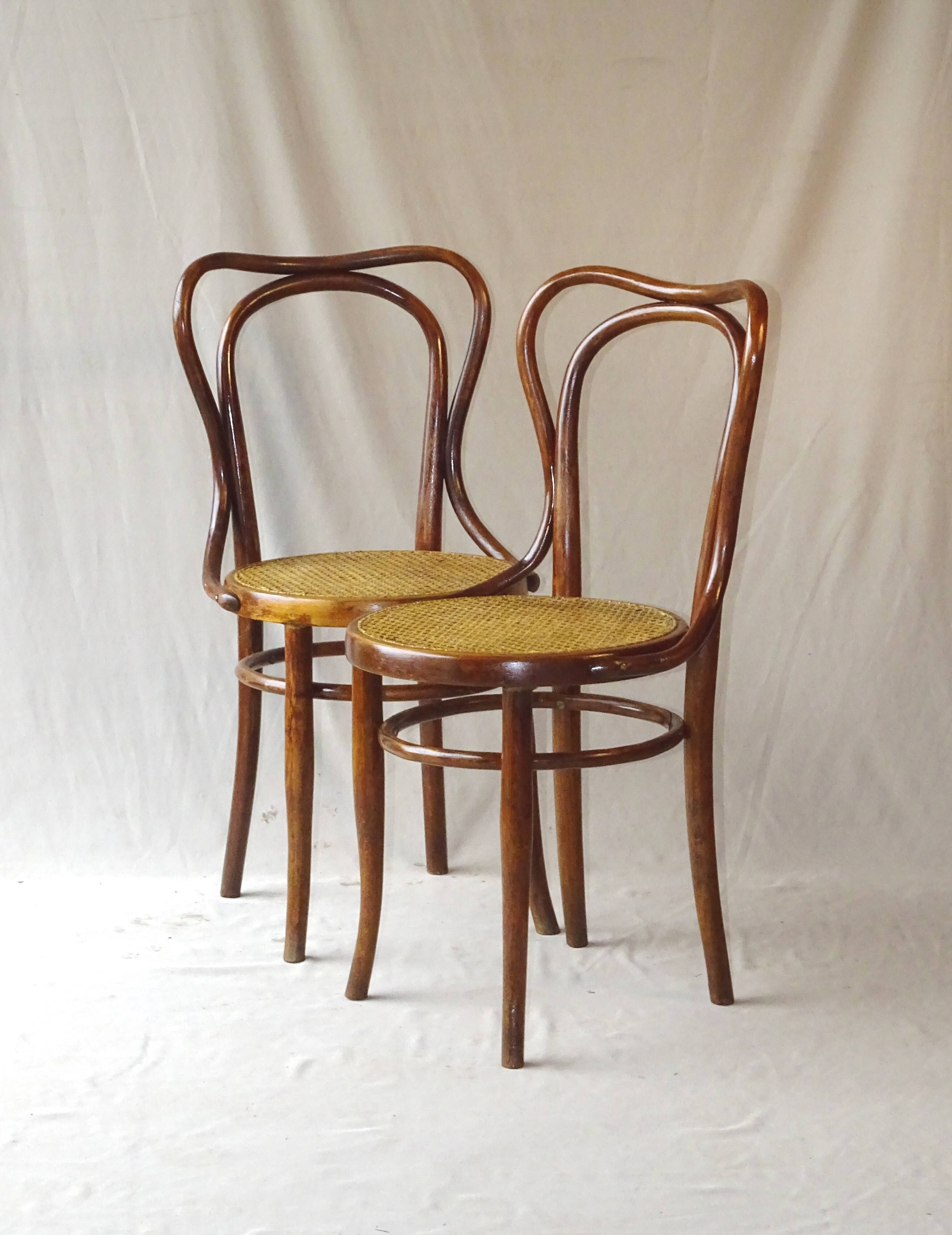 Kohn bistro chair No. 55 circa 1910, not Thonet.