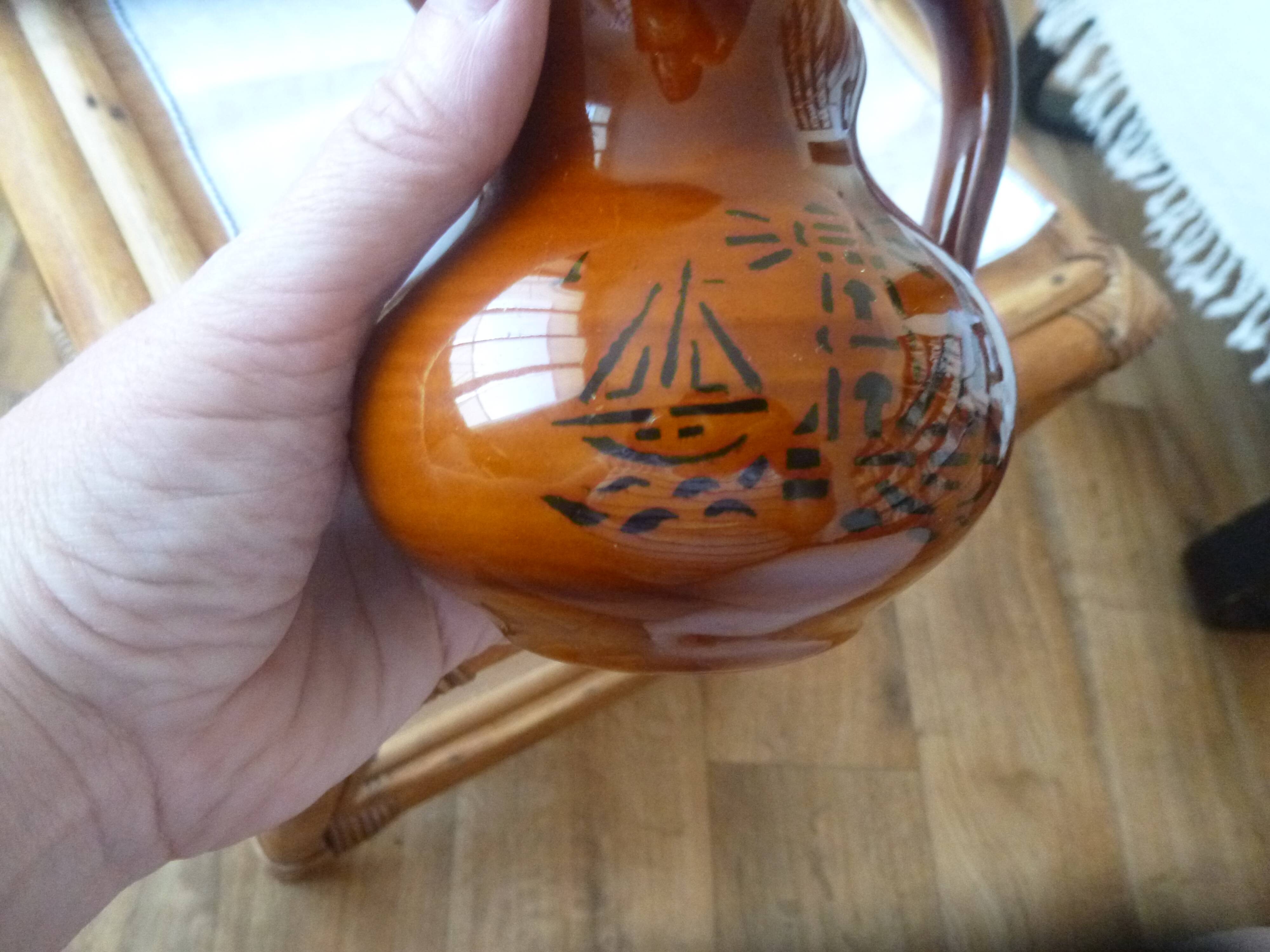 Saint Clément milk jug or small pitcher with marine decor