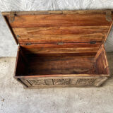 Solid wood chest