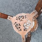 Old side table harness marble top