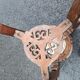 Sellette ancienne table d'appoint plateau marbre