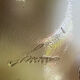 Large white glazed ceramic greyhound – signed – 92 cm