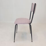 Set of 4 Italian Metal Dining Chairs, 1960's