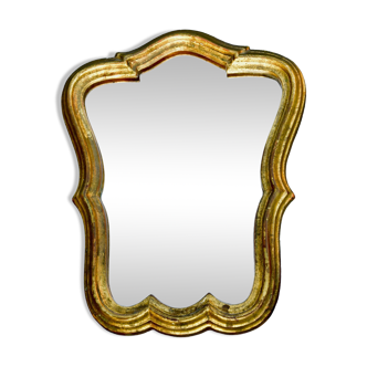Mirror in gilded painted wood - 1960s