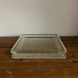 Thick glass storage tray