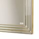 Miroir avec console argentés et dorés – Deknudt