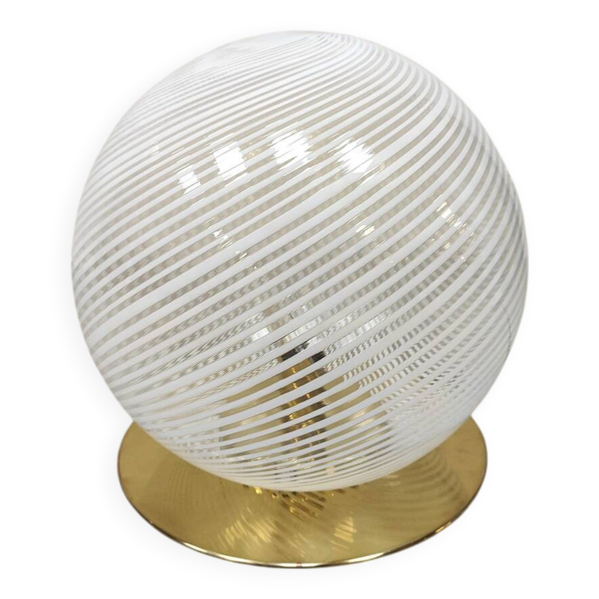 Italian design Murano glass Swirl table lamp