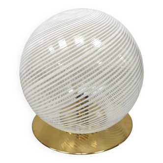 Lampe de table Swirl en verre de Murano de design italien