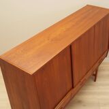 Buffet haut en teck, design danois, années 1960, production : Danemark