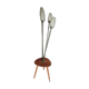 Floor lamp tripod table